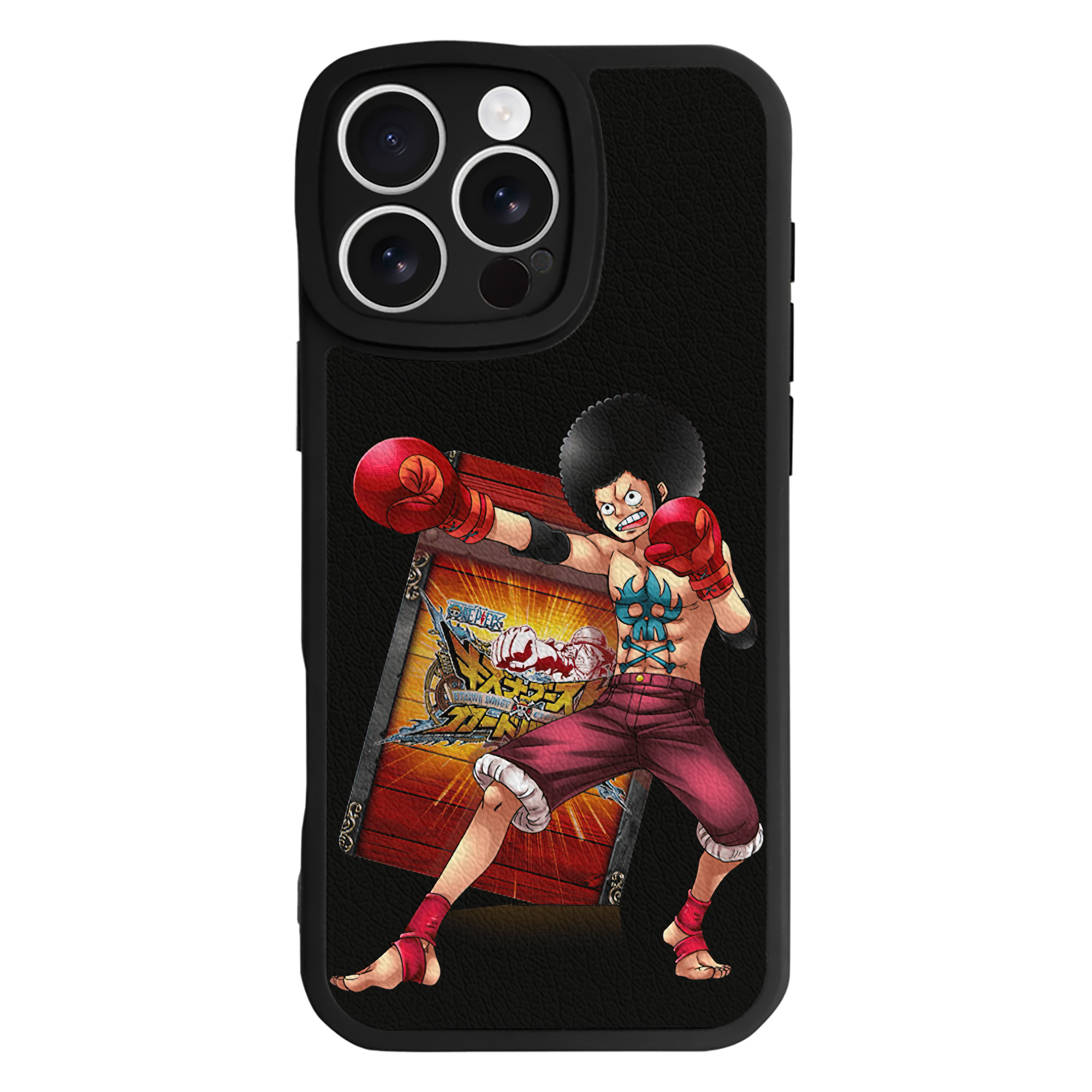 （画像用） ワンピース モンキー・D・ルフィ ONE PIECE Monkey D. Luffy 【iPhone 16シリーズ対応】シリコンスマホケース（レザー調） 材質：シリコン